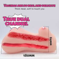 Alternative view of [จิมิ]-ตุ๊กตามินิไซส์มือจับ 2in1 (ท่อนบน+ล่าง) มีหน้าอก นุ่มเด้งสมจริง สรีระสวย