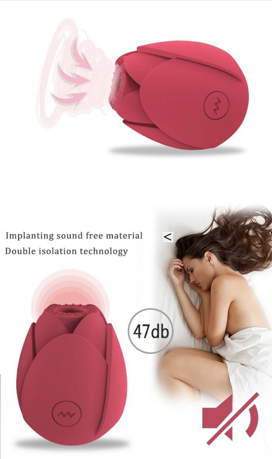 [ไข่สั่น]-ดอกกุหลาบ แบบดูด (ชาร์จ) - Image 2