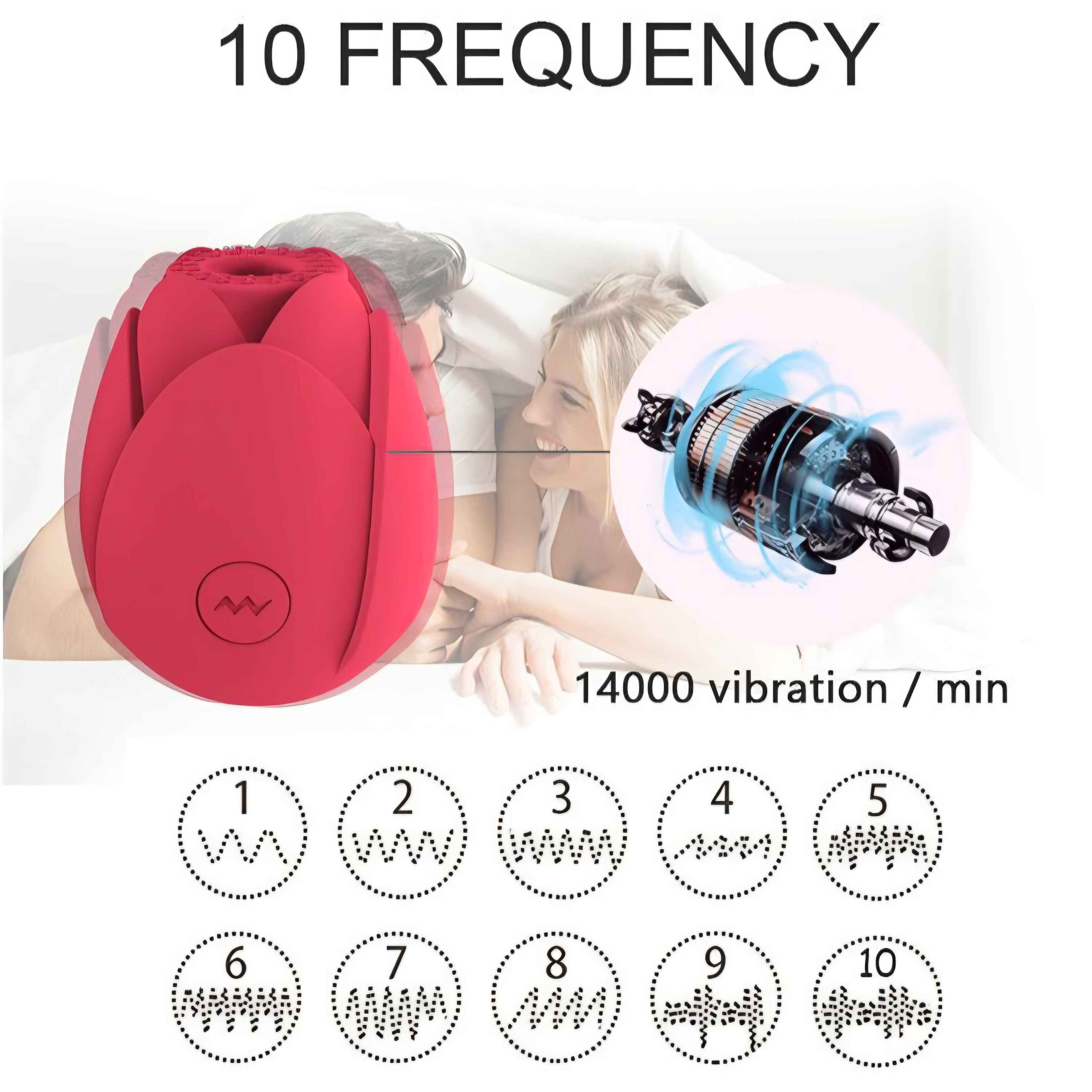 [ไข่สั่น]-ดอกกุหลาบ แบบดูด (ชาร์จ) - Image 6