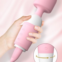 [ไข่สั่น]-เครื่องนวดหัวกลม(มีลิ้นตะวัด)